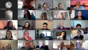 Rapid Response Grantees participate in a learning community on a Zoom meeting
